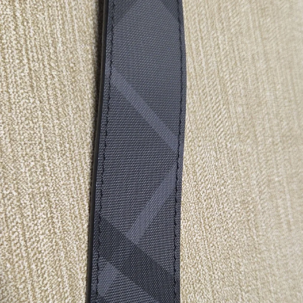 Burberry Kids Black Checkered Belt